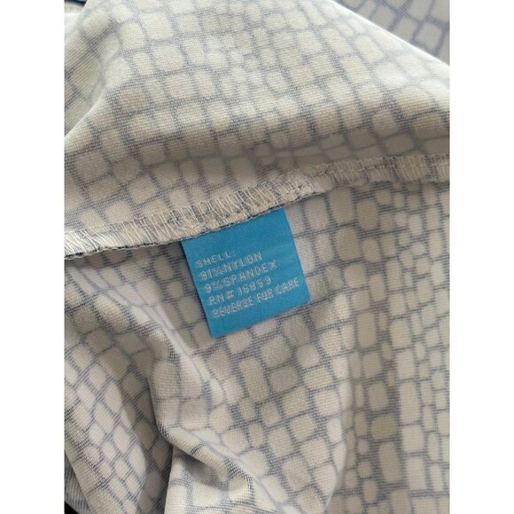 J. McLaughlin Catalyst Sheath Dress Navy Brown Pockets Catalina Cloth EUC Size S - Picture 9 of 11